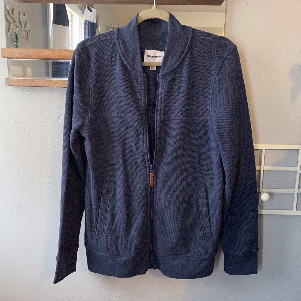 NWOT Goodfellow & Co Navy Full Zip Jacket